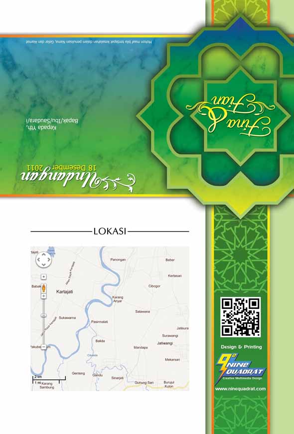 Download desain undangan pernikahan islami cdr